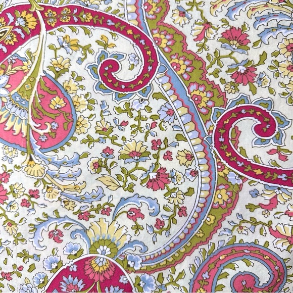 Pottery Barn Corey 3 Paisley Floral Cotton Euro Shams Retired - Picture 11 of 13